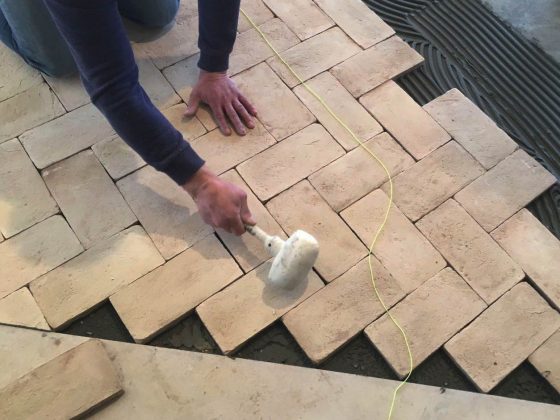 handmade terracotta floor